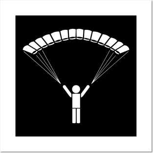 Mod.2 Paratrooper Skydiving Skydive Freefly Posters and Art